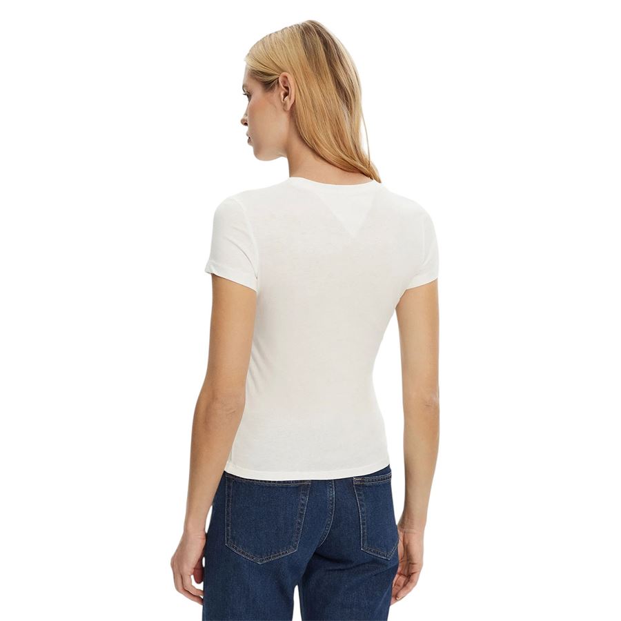 Slim C neck t-shirt maniche corte da donna Tommy Jeans | DW0DW20459YBL